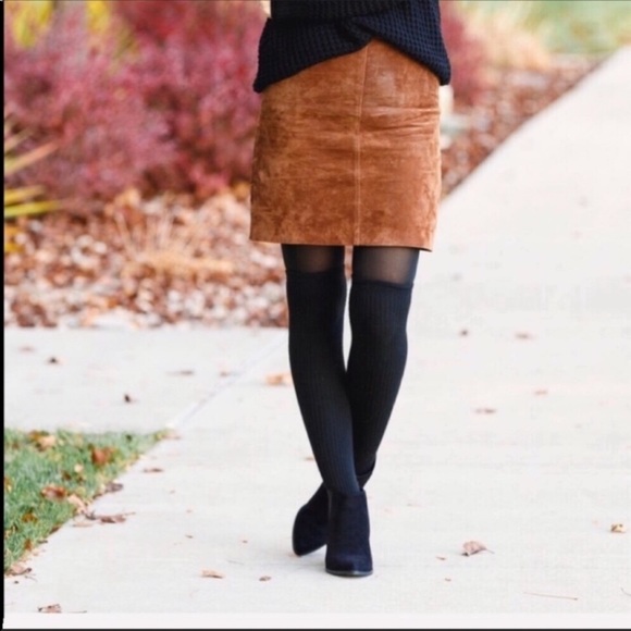 NWT Adriano Goldschmied Juliett Suede Skirt - Picture 8 of 9